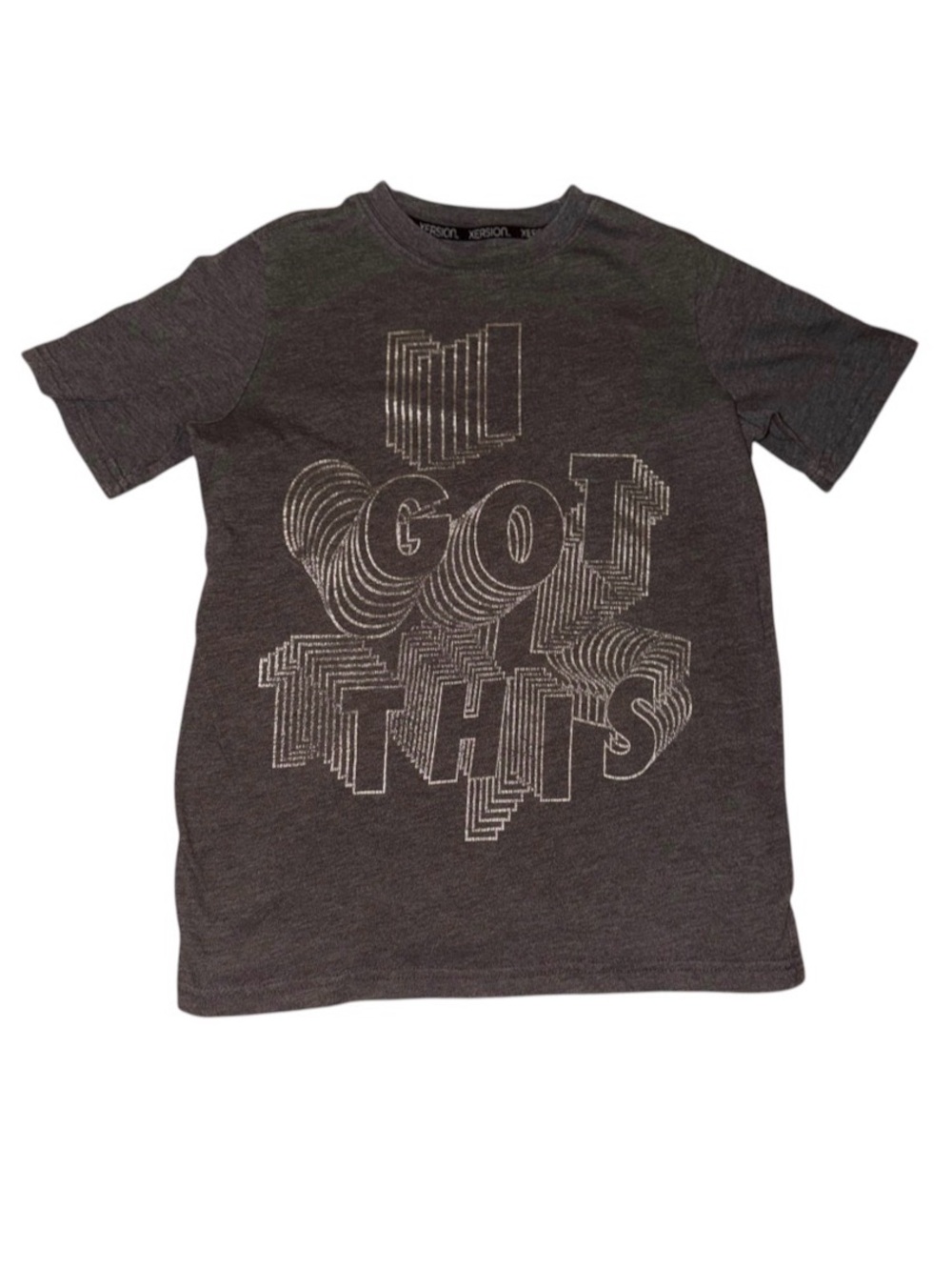 Xersion Dark Gray Short-Sleeve Tee with "I Got This" Graphic Tee